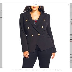 NWT City chic Rock Royalty Jacket (black)
